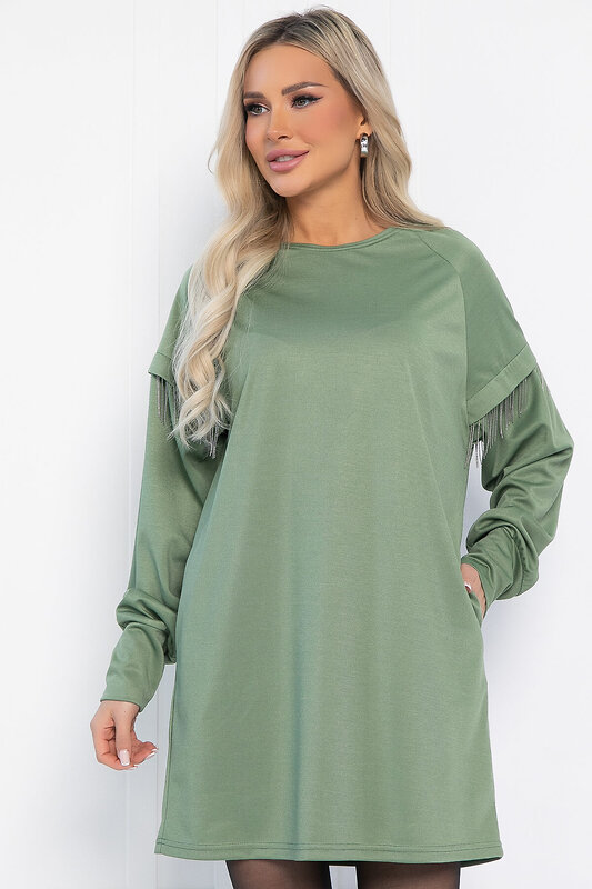 LT Collection Платье 559855 П14230-5М оливковый