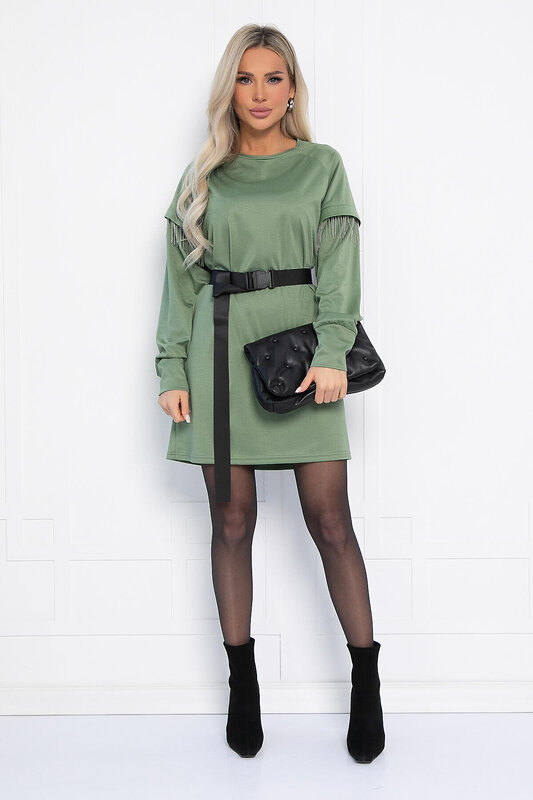LT Collection Платье 559855 П14230-5М оливковый