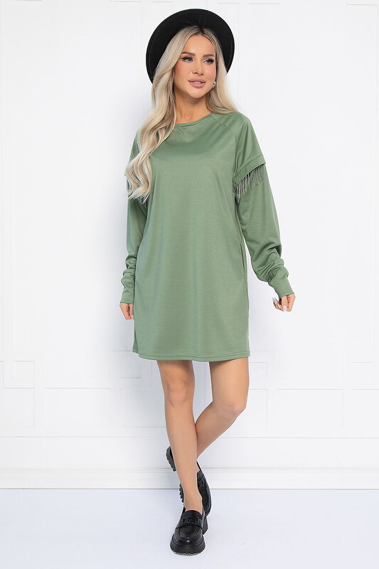 LT Collection Платье 559855 П14230-5М оливковый