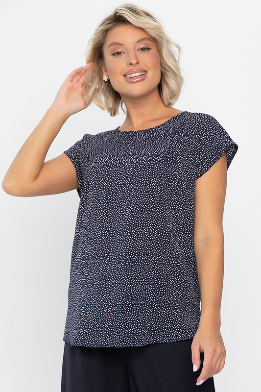LT Collection Блуза 559966 Б14302-8М темно-синий