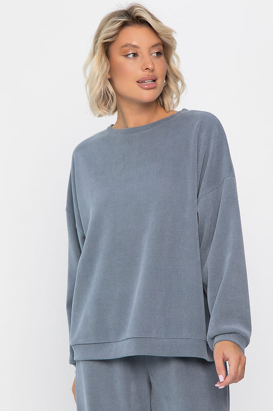LT Collection Костюм 560029 К14347-5М серо-голубой