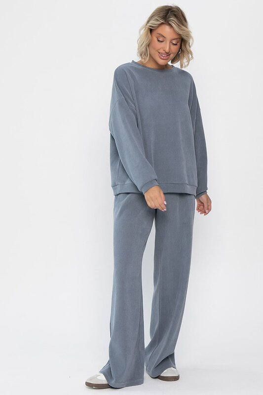 LT Collection Костюм 560029 К14347-5М серо-голубой