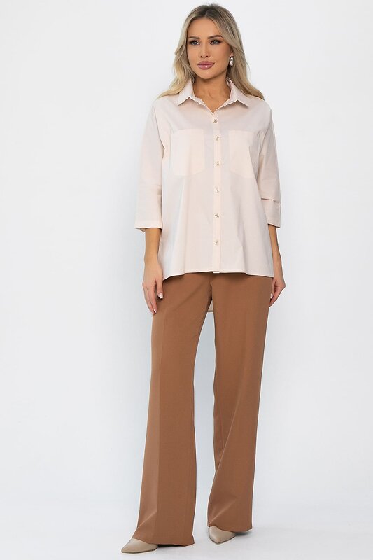 LT Collection Рубашка 560107 Б14356-10М бежевый