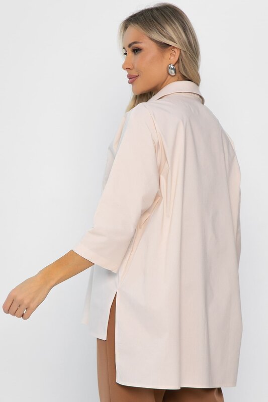 LT Collection Рубашка 560107 Б14356-10М бежевый