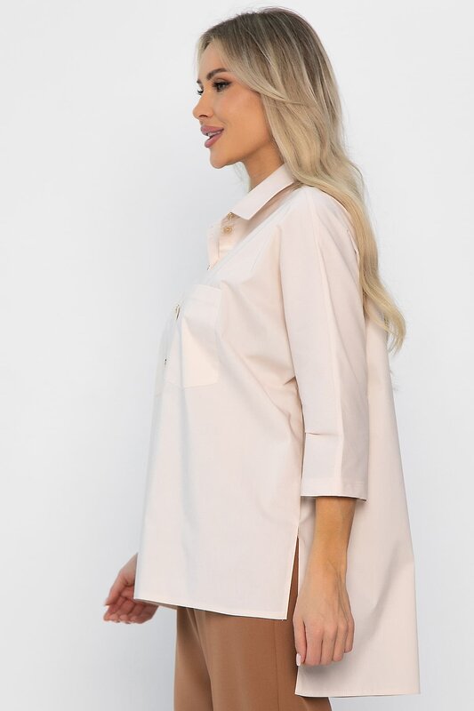 LT Collection Рубашка 560107 Б14356-10М бежевый