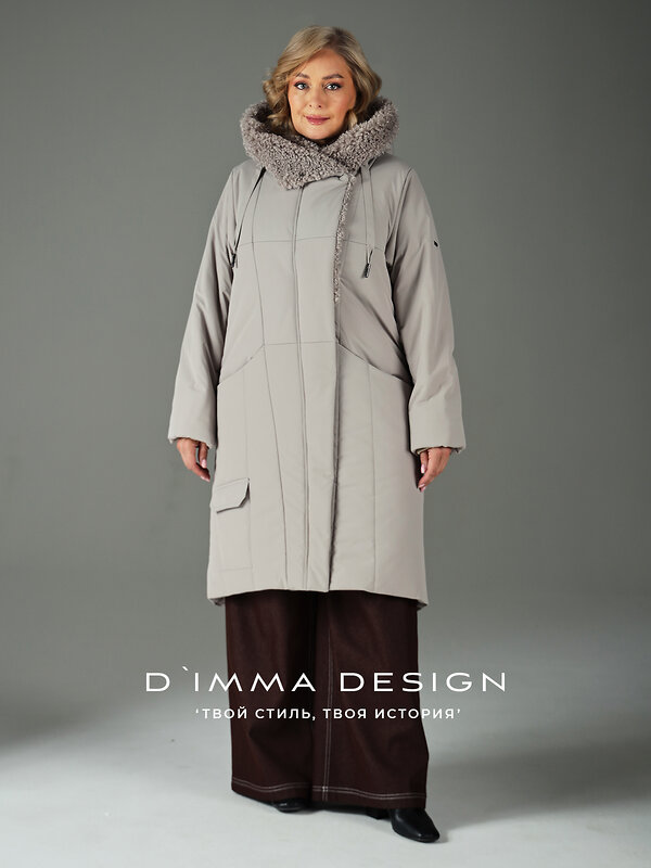 DIMMA Пальто 560774 2605 Серо-бежевый