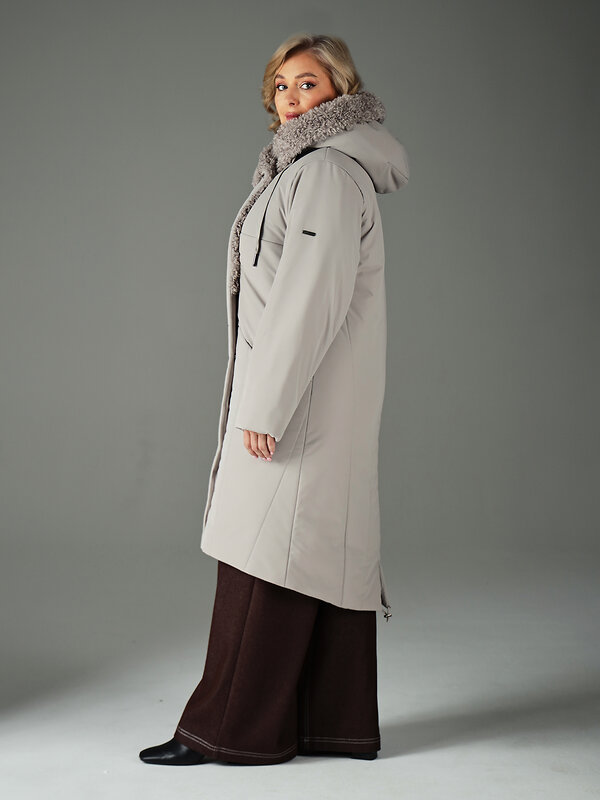 DIMMA Пальто 560774 2605 Серо-бежевый