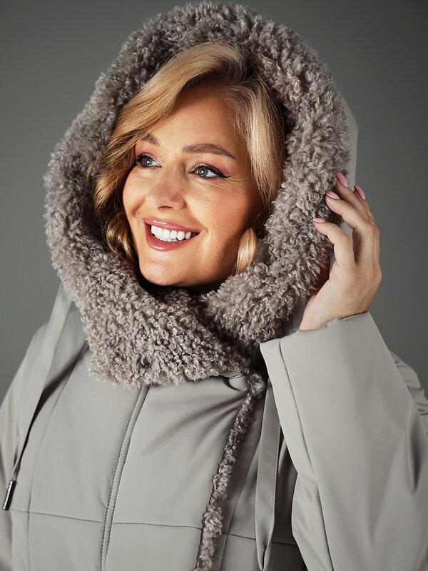 DIMMA Пальто 560774 2605 Серо-бежевый