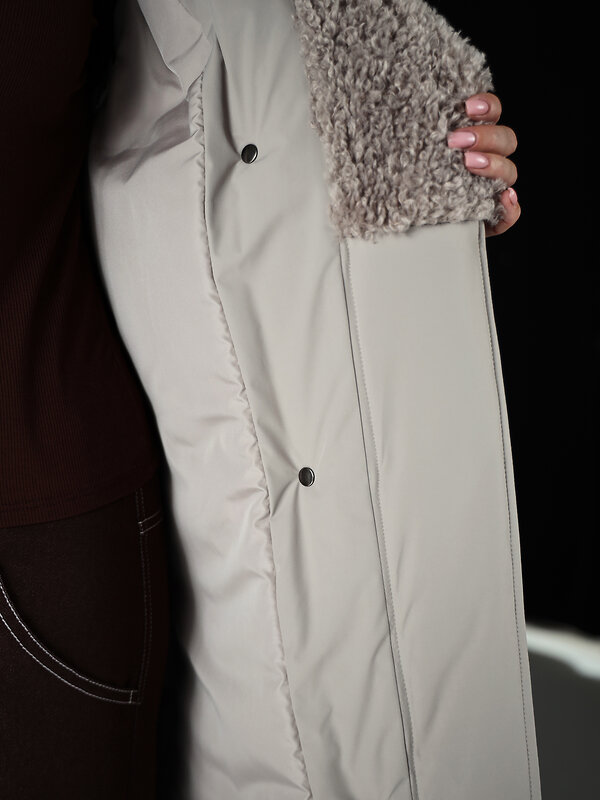 DIMMA Пальто 560774 2605 Серо-бежевый