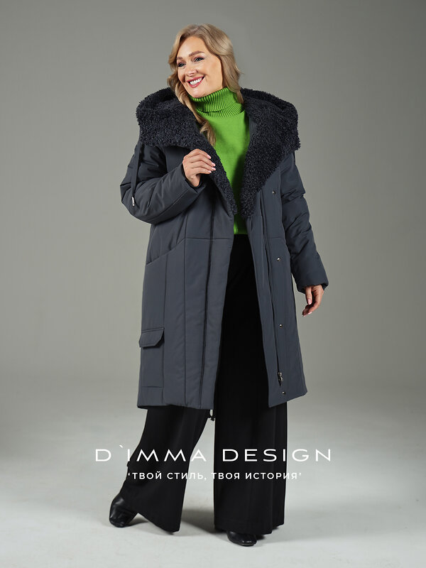 DIMMA Пальто 560775 2605 Графитовый