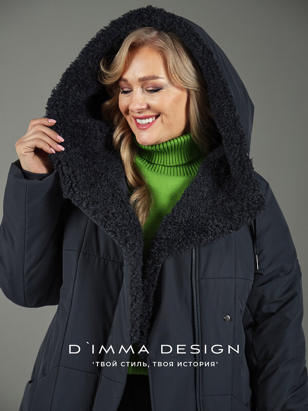 DIMMA Пальто 560775 2605 Графитовый