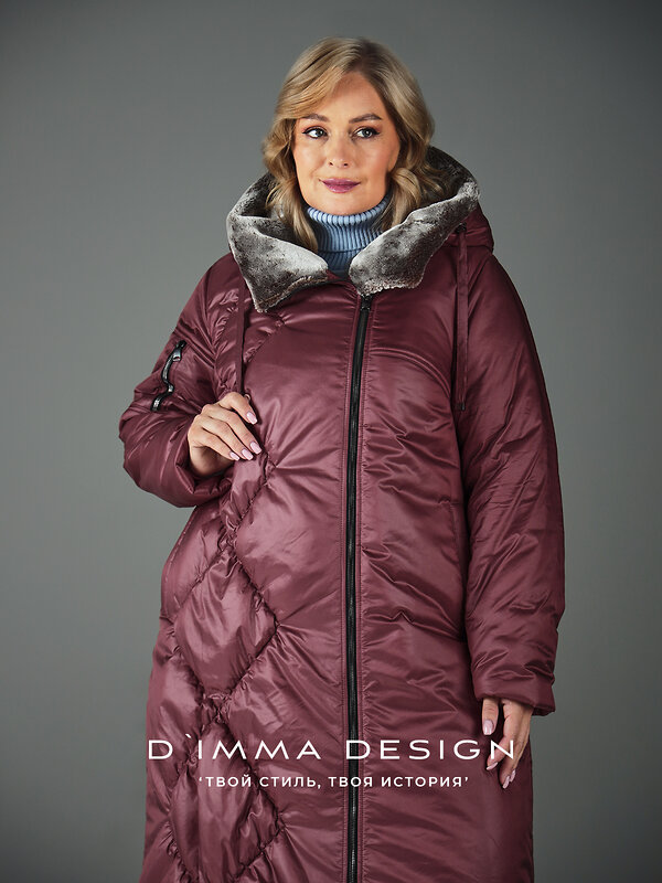 DIMMA Пальто 560820 2611 Бордовый