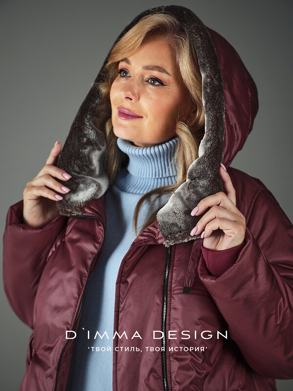 DIMMA Пальто 560820 2611 Бордовый