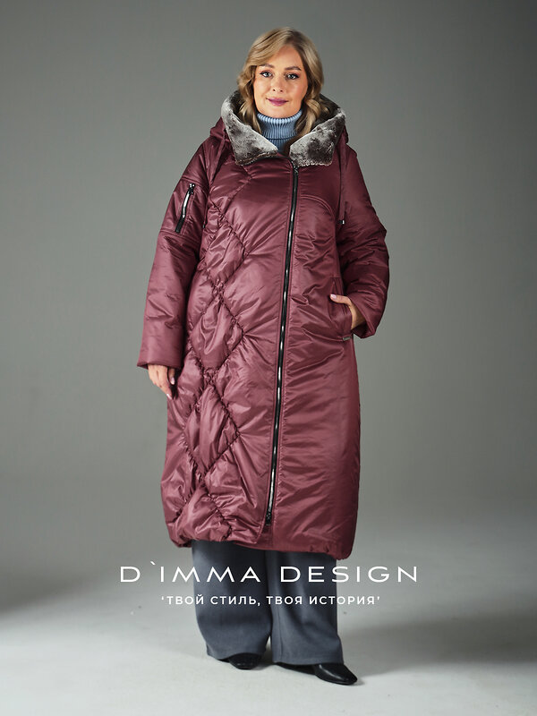 DIMMA Пальто 560820 2611 Бордовый