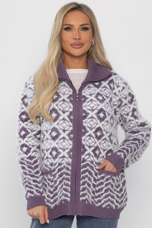LT Collection Свитер 561104 Б14401-20М фиолетовый