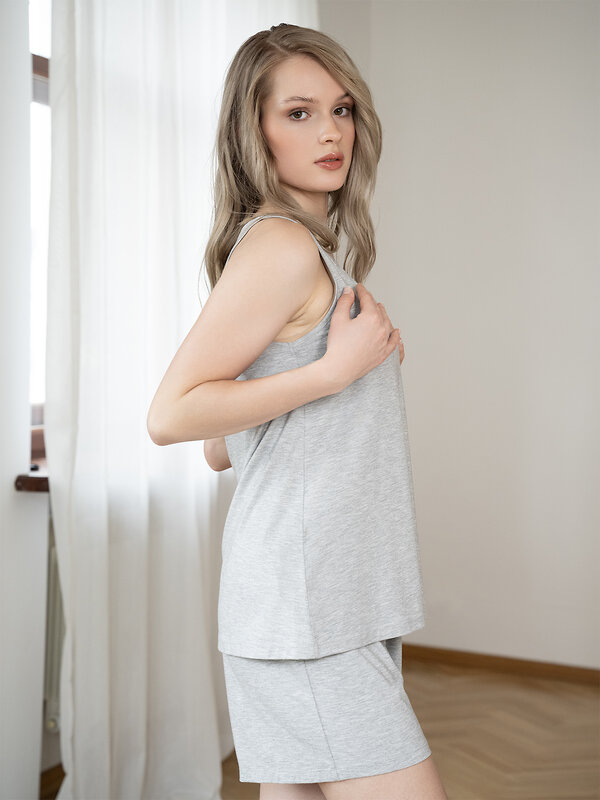 INDEFINI Пижама 561324 5138TBPA Серый