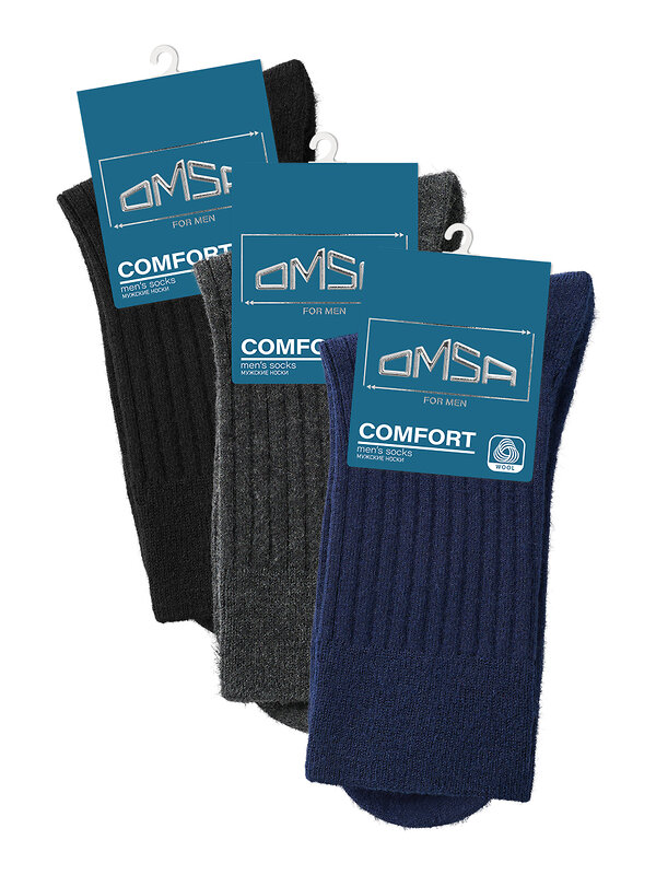 Omsa Носки 561810 OMSA COMFORT 308, PL+WO Nero (Черный)