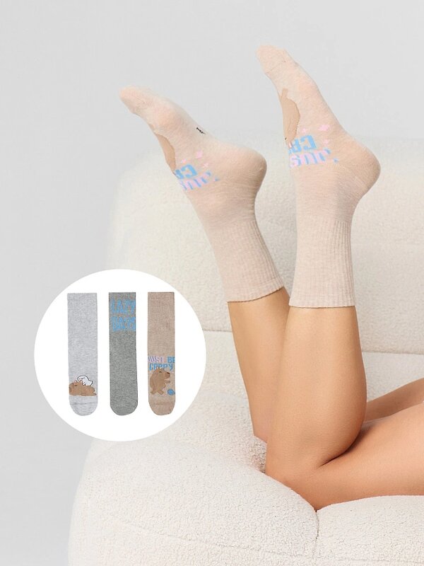 MARK FORMELLE Женские носки 561826 217A-2896 беж.мел /св.сер.мел /сер.мел/