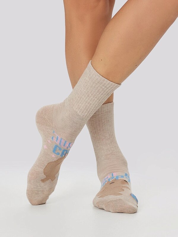 MARK FORMELLE Женские носки 561826 217A-2896 беж.мел /св.сер.мел /сер.мел/