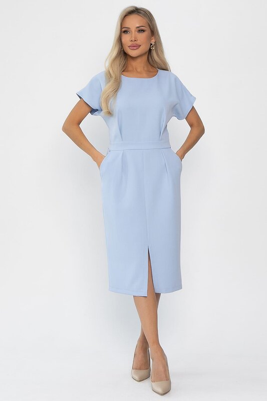 LT Collection Платье 561995 П14370-16М голубой