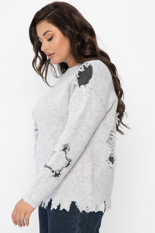 LT Collection Свитер 563383 Б14562-13М серый