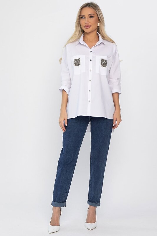LT Collection Рубашка 563390 Б14483-10М белый