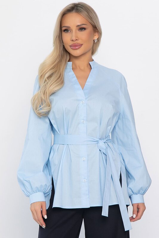 LT Collection Блуза 563392 Б14462-16М голубой