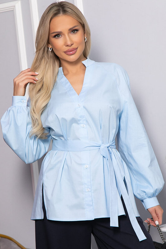 LT Collection Блуза 563392 Б14462-16М голубой