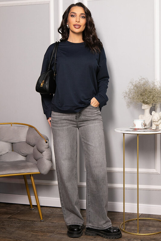 LT Collection Свитшот 563482 Б14568-25М темно-синий