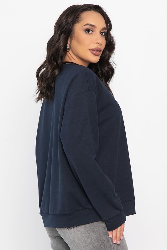 LT Collection Свитшот 563482 Б14568-25М темно-синий