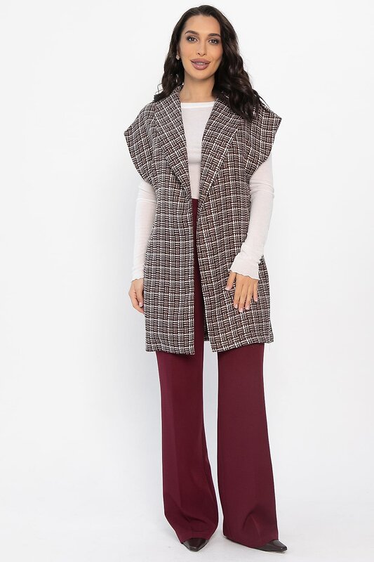 LT Collection Жилет 563486 Б14489-4М коричневый