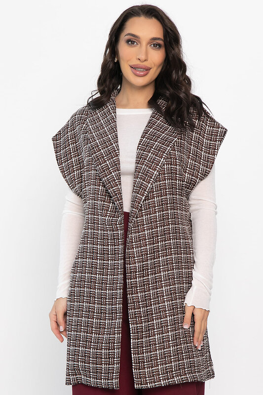 LT Collection Жилет 563486 Б14489-4М коричневый