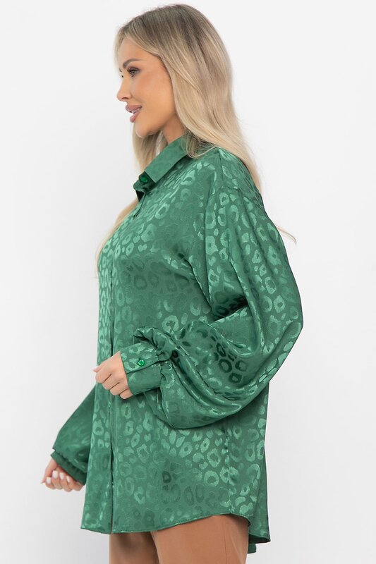 LT Collection Рубашка 563491 Б14504-7М зеленый