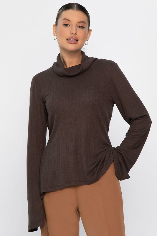 LT Collection Джемпер 563497 Б14446-4М коричневый