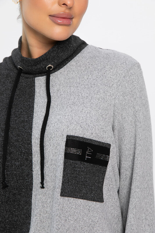 LT Collection Джемпер 563499 Б14378-50М серый