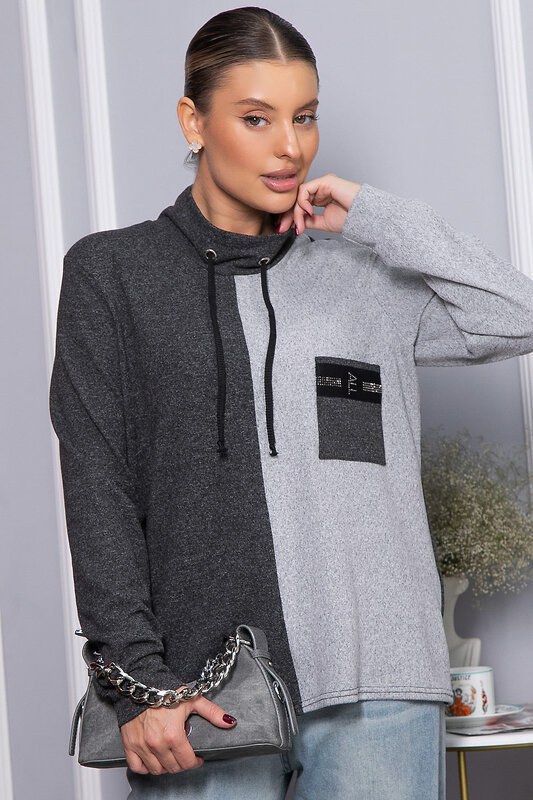 LT Collection Джемпер 563499 Б14378-50М серый