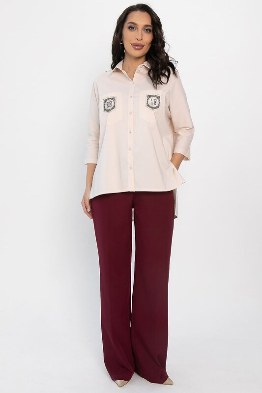 LT Collection Рубашка 563500 Б14357-10М бежевый