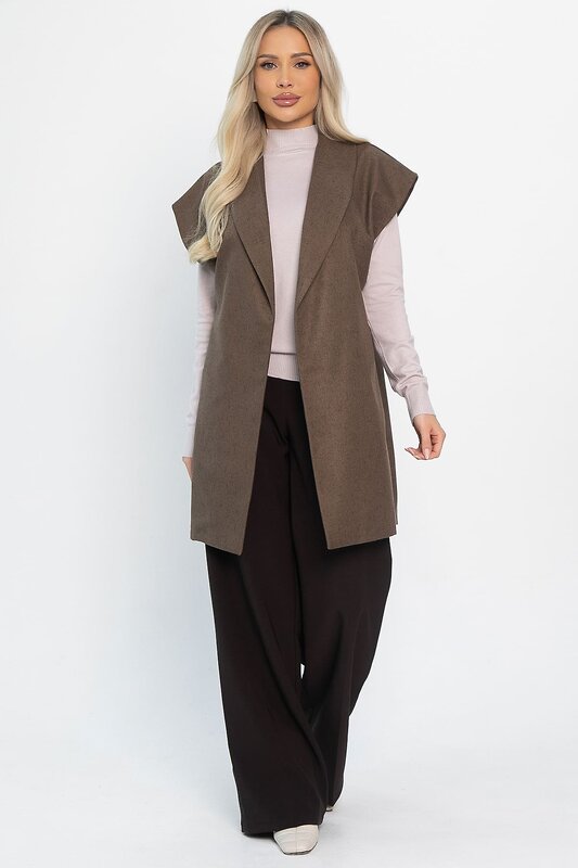 LT Collection Жилет 563747 Б14488-4М коричневый