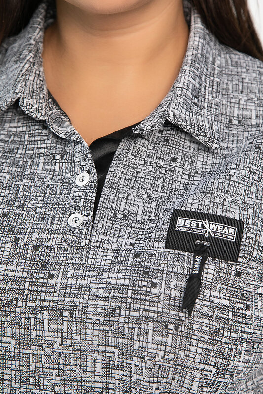 LT Collection Блуза 564095 Б14312-18М серый