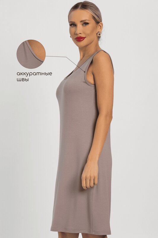 LT Collection Сорочка 564099 П14492-52М коричневый