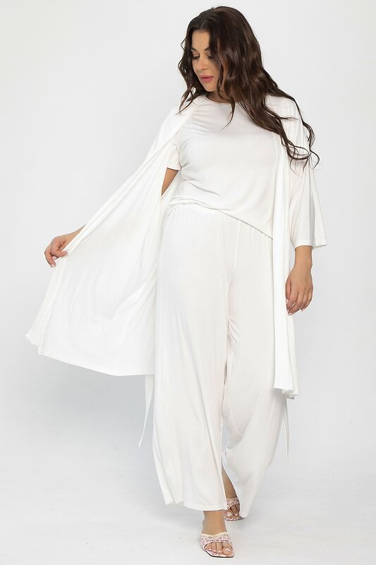 LT Collection Пеньюар 564102 П14482-52М молочный