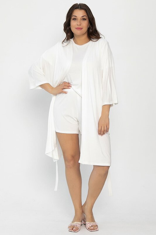 LT Collection Пеньюар 564102 П14482-52М молочный