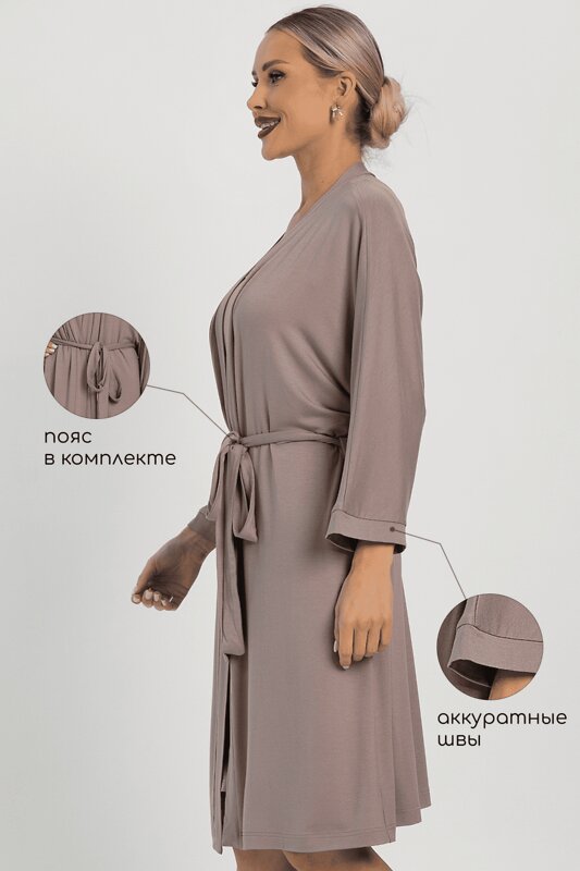 LT Collection Пеньюар 564105 П14486-52М коричневый