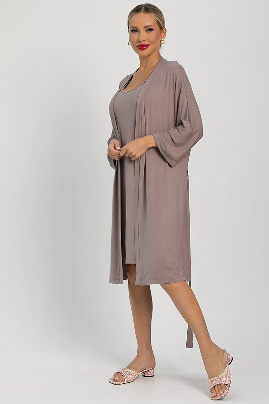 LT Collection Пеньюар 564105 П14486-52М коричневый