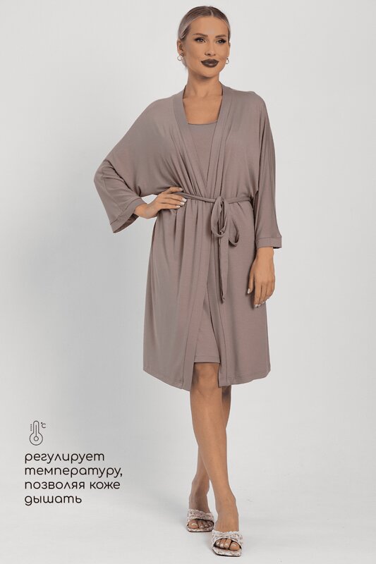 LT Collection Пеньюар 564105 П14486-52М коричневый