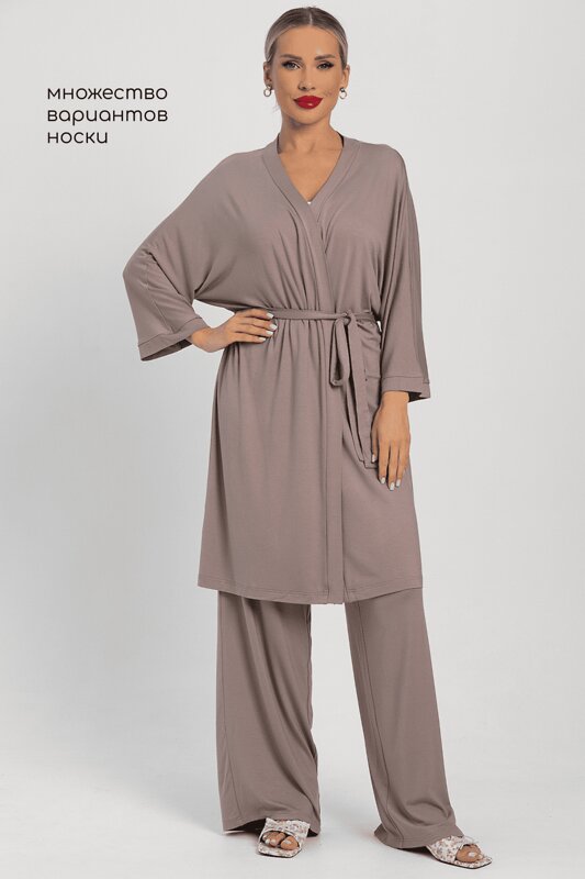 LT Collection Пеньюар 564105 П14486-52М коричневый