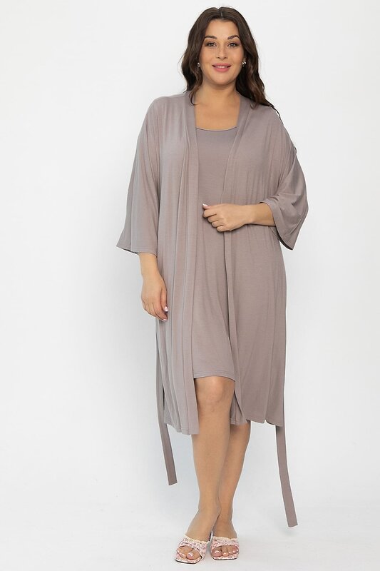 LT Collection Пеньюар 564105 П14486-52М коричневый