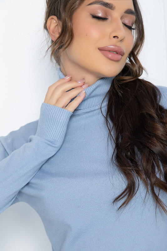 LT Collection Водолазка 564107 Б14524-20М голубой