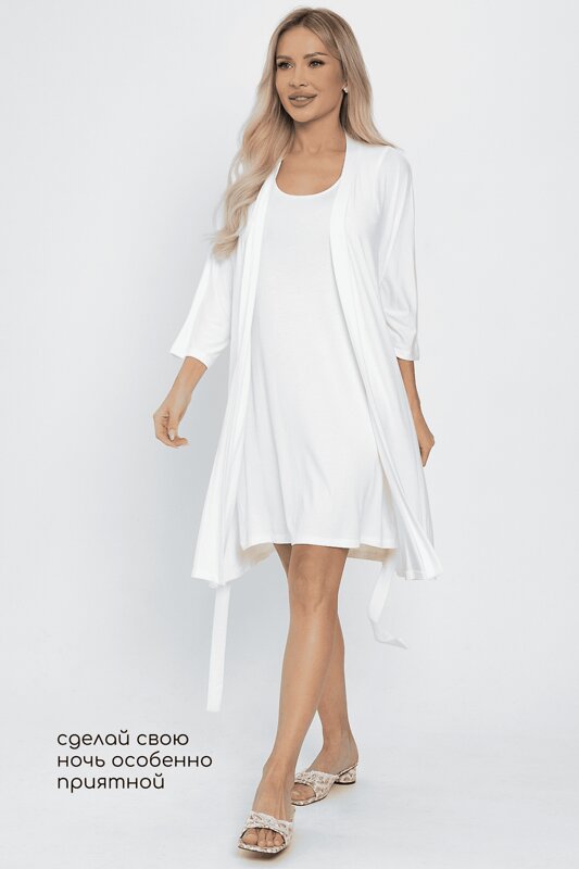 LT Collection Сорочка 564110 П14491-52М молочный