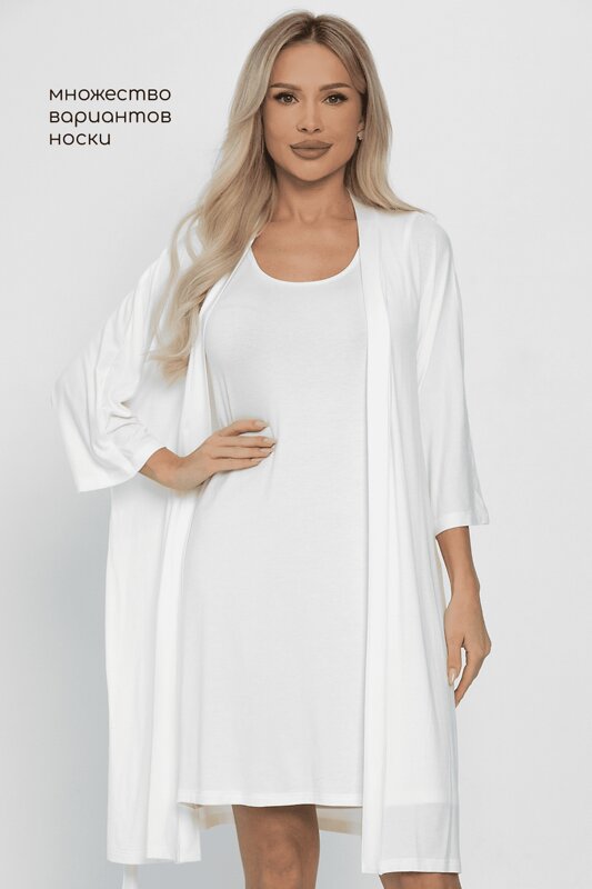 LT Collection Сорочка 564110 П14491-52М молочный